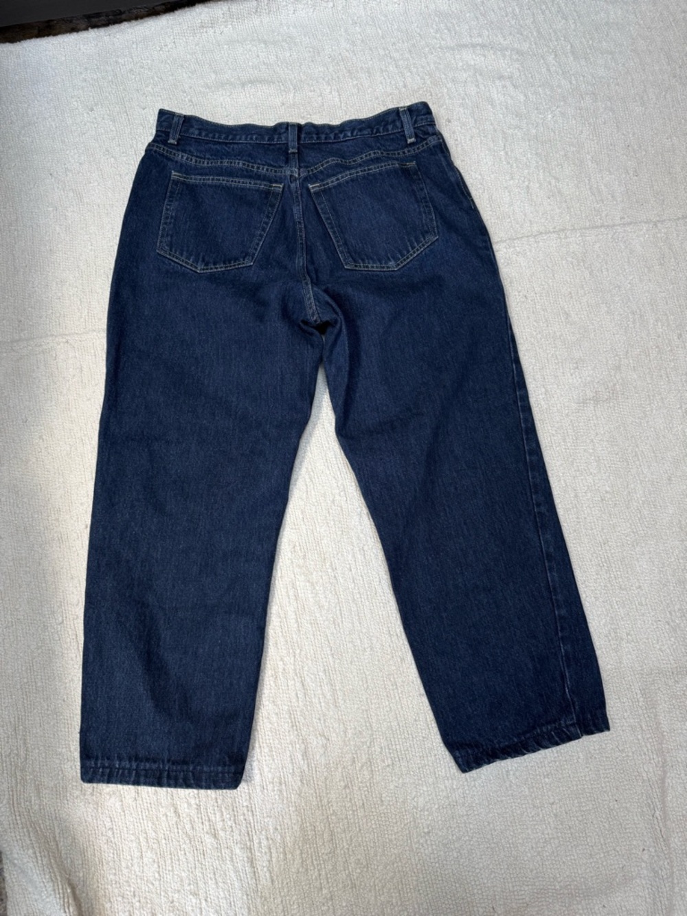 Lands’ End High Rise 100% Cotton Jeans Cropped 24” Inseam Size 14 - Picture 8 of 8